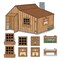 Riley Blake Designs Homestead Prairie House and Accessories 3D Machine Embroidery Project Kit ME207PH0225
